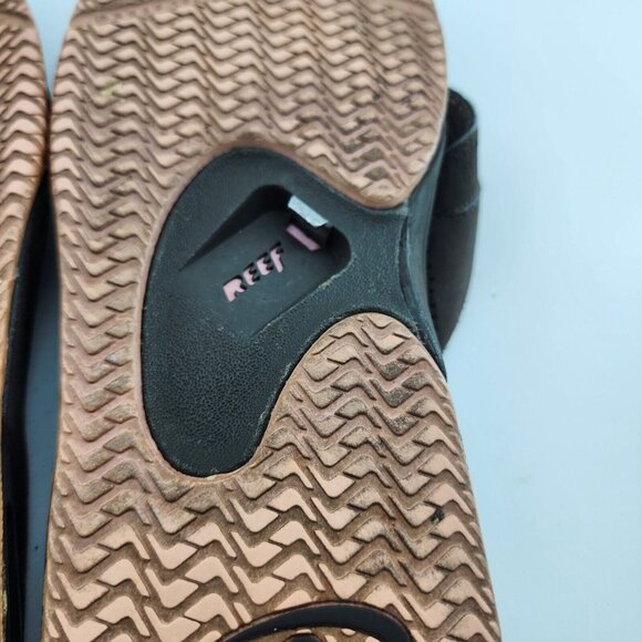 Vtg 2004 Reef Fanning Women's Thong Flip Flop Sandals Bottle Opener Bottom Sz 9 - Picture 12 of 14